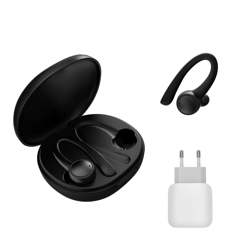 Charger black TWS 5,0 беспроводные Bluetooth наушники T7 Pro Hi-Fi стерео беспроводные наушники Спортивная гарнитура с зарядным устройством для телефона - Цвет: Charger black