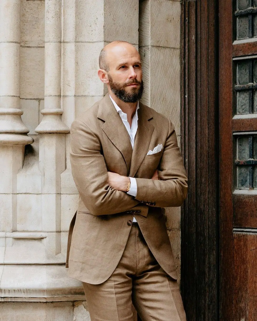 

(Jacket+Pants) Slim Fit Work Suit Brown 2 Piece Groomsman For Wedding Formal Prom Blazer Party Evening Blazer Custom Made