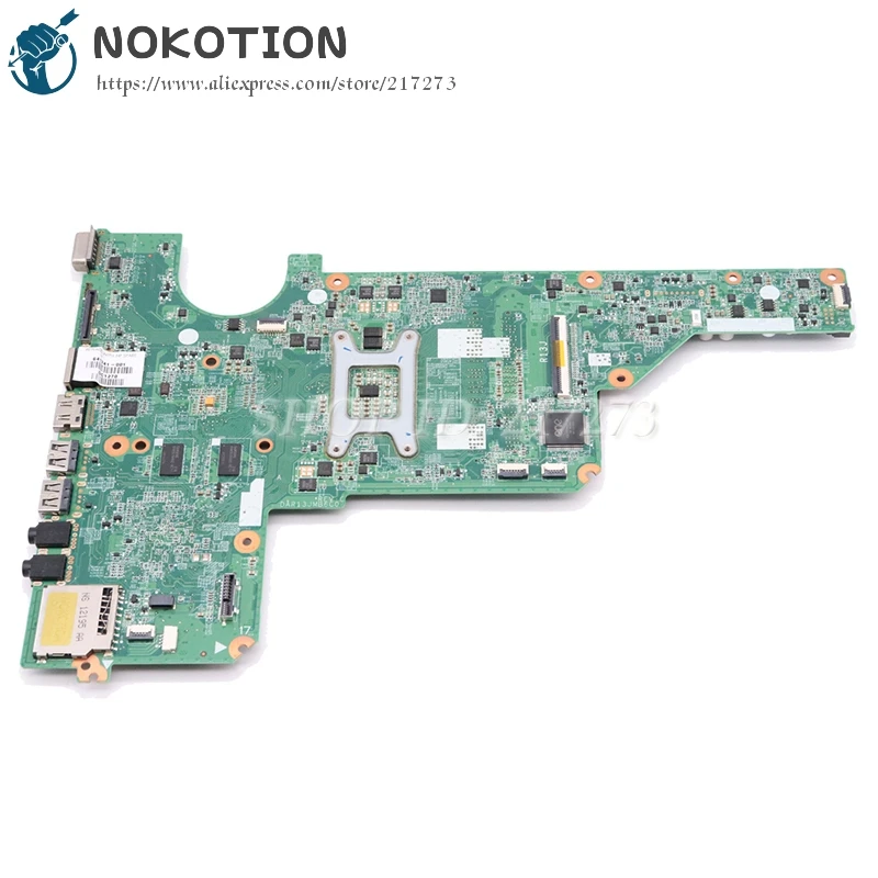 Материнская плата NOKOTION для ноутбука HP Pavilion G4 G6 материнская DAR13JMB6C0 REV C 681045-001 HM65 DDR3 1