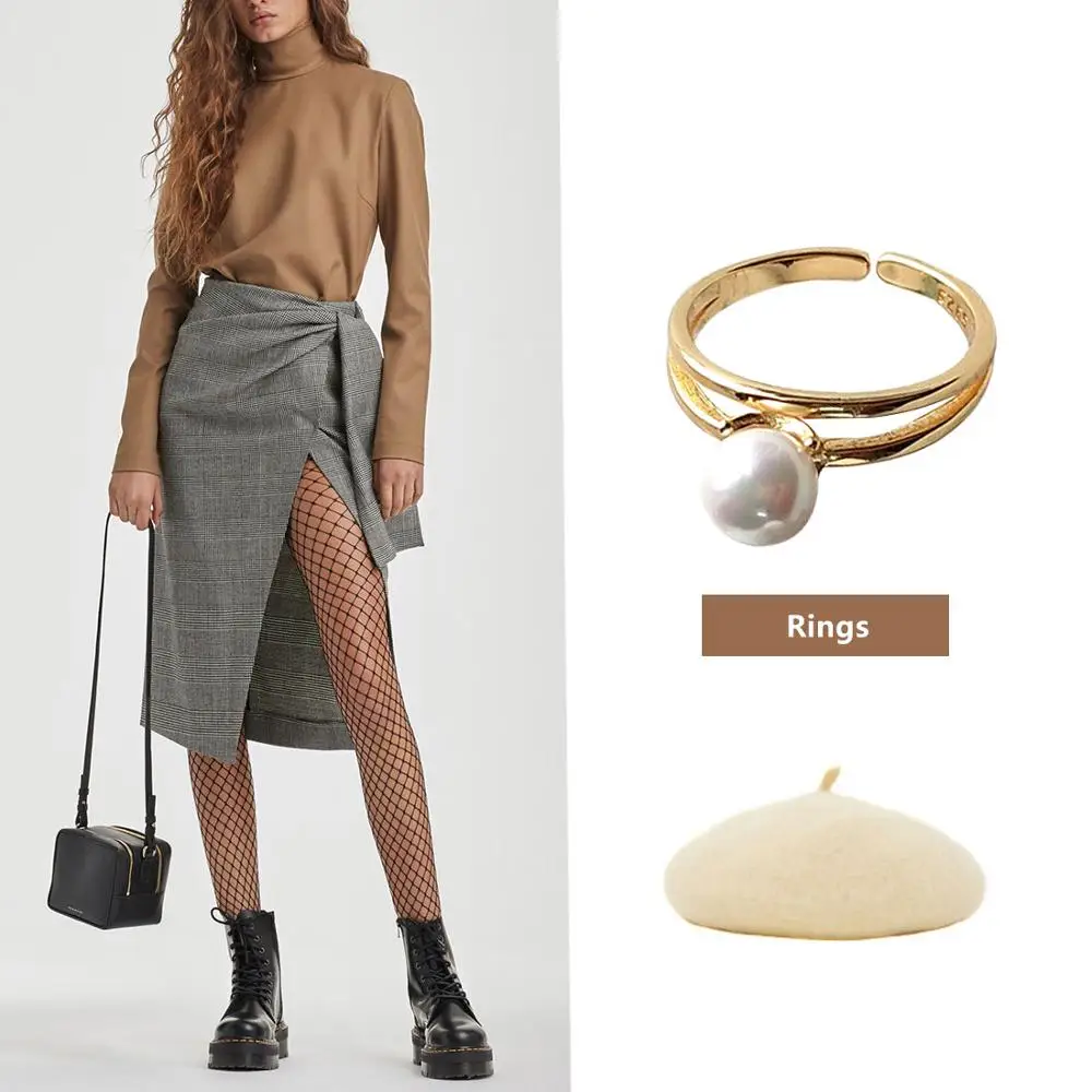 E Jewelry, 925, серебряное, элегантное, золотое, двойное кольцо для женщин, круглый жемчуг, позолота, для женщин, вечерние, элегантные кольца, ювелирное изделие