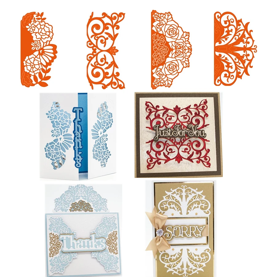 4 шт. металлические пресс-формы для скрапбукинга | Дом и сад