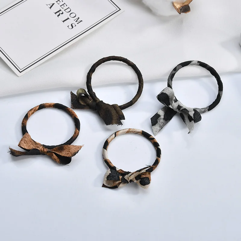 Южная Корея Леопардовый принт осень и зима темпераментная свежая ткань галстук