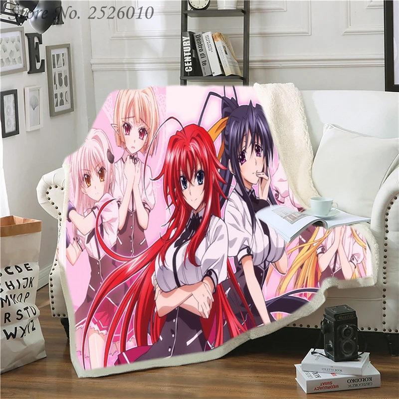 

Пледы одеяло аниме средней школы DxD 3D вельветовое плюшевое одеяло покрывало для детей девочек шерпа одеяло на диване одеяло покрытие путеше...