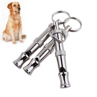 puppy pet dog whistle two tone ultrasonic flute stop barking ultrasonic sound repeller cat dog training equipment keychain