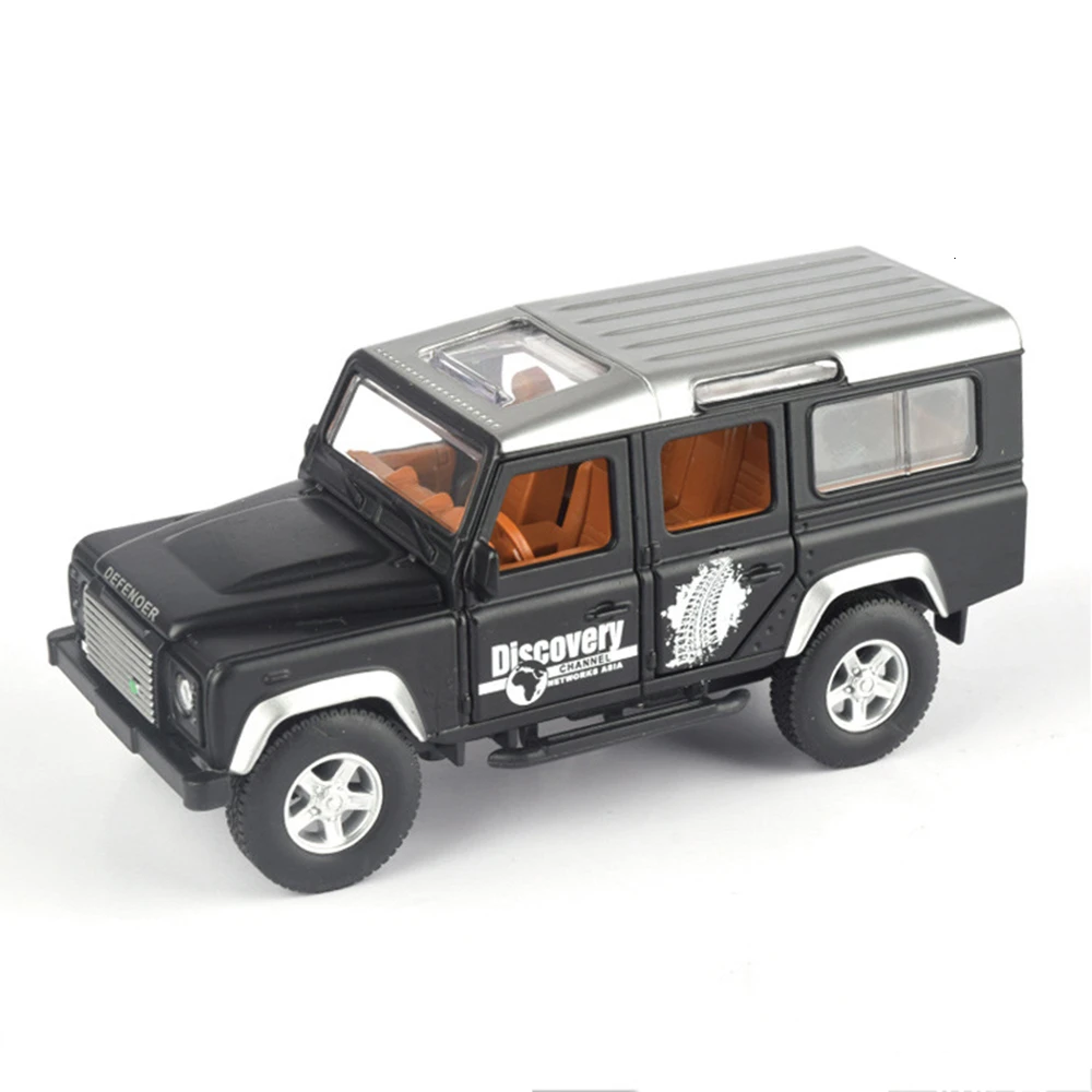 Black NO BOX 1:36 Land Rover Defender Vehicles Hot Wheel автомобильный металлический тренажер литой под давлением игрушечная модель - Цвет: Black NO BOX
