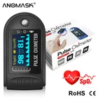 Пульсоксиметр Пальчиковый портативный с зажимом для измерения пульса и уровня кислорода в крови