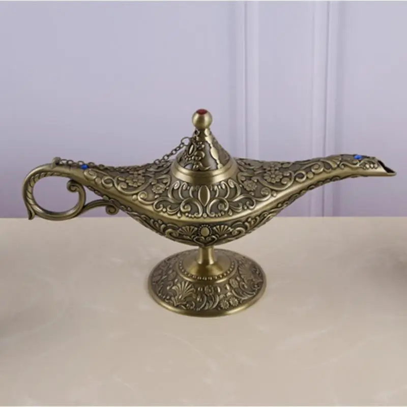 Винтажная модель сказочная Лампа Волшебная лампа сплав цинка ремесло для