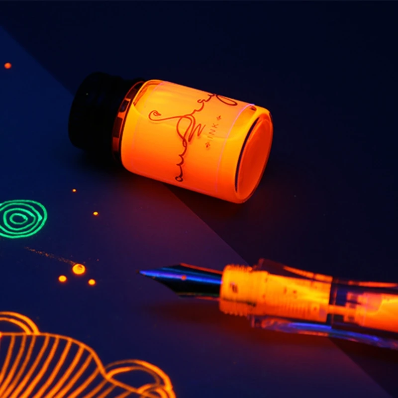 

5/15ml Fluorescence Bottled Dip Fountain Pen Ink Writing Signature Pen Refilling Inks Stationery School Office Art Supplies