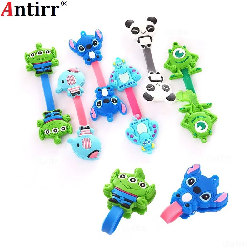 Мультяшное Зарядное устройство USB для сматывания кабеля Защита линии передачи