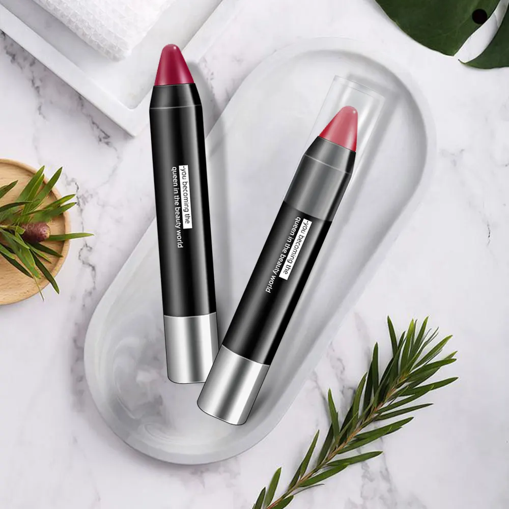 Женская помада шелковистая Подушка пудра матовая губная Длительное Действие