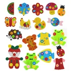 Детская ручная кнопка на молнии для обучения детского сада ткань для самостоятельной сборки игрушки Монтессори для детей учебные пособия искусственные Математические Игрушки