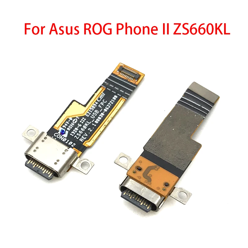 

Разъем док-станции для Asus ROG Phone II ZS660KL, Micro USB, зарядное устройство, гибкий кабель, плата с запасными частями для микрофона
