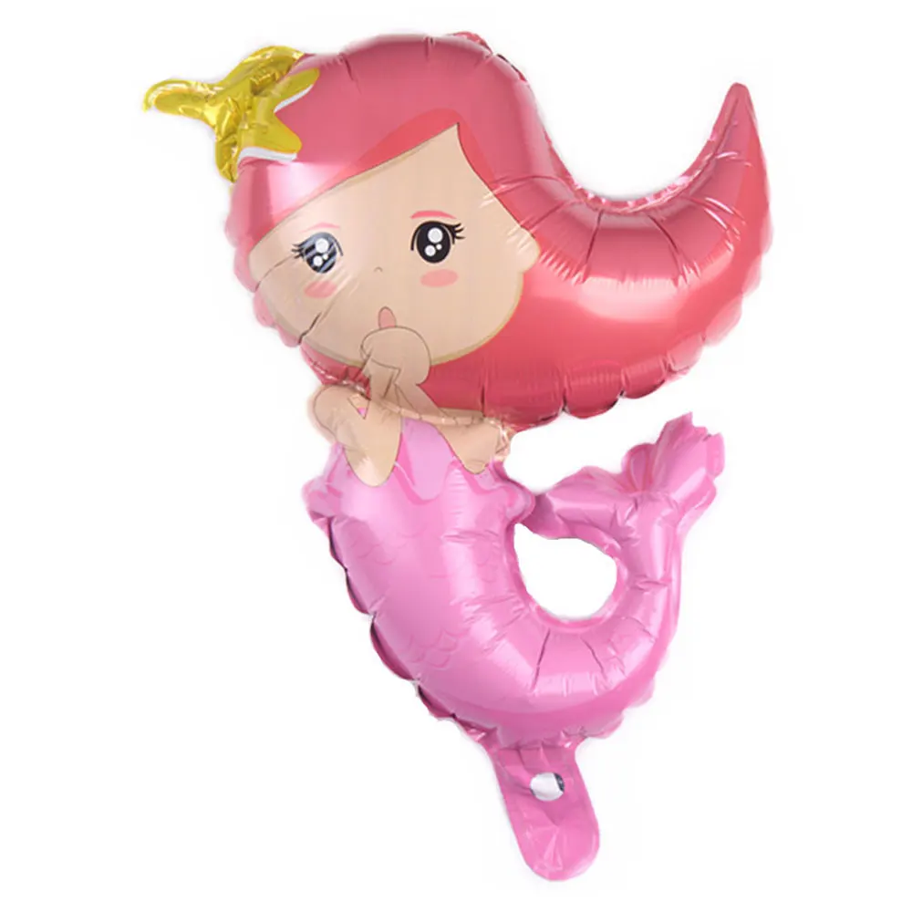 

Mermaid Foil Balloons Kids Inflatable Toy Hapyy Birthday Ballons Decorations Anniversaire Wedding Baby Shower Party Supplies