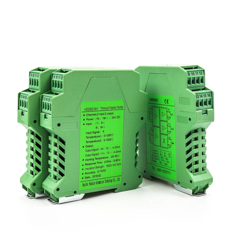 Pt1000 термопары передатчик изолятор K Тип тепловое сопротивление преобразователь