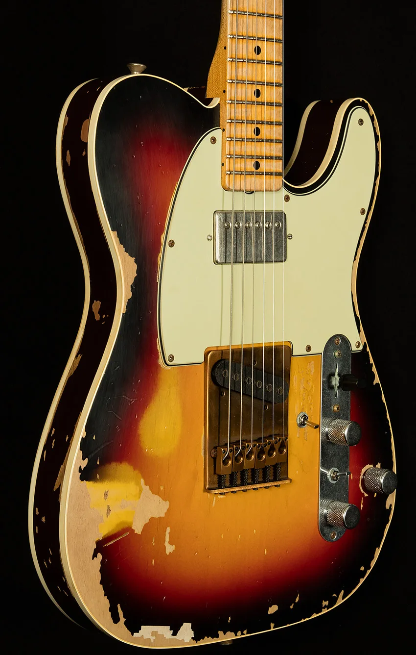 

Custom Shop Handmade Limited Edition Relic Version Tele Electric Guitar,Sunburst Make Old Tl Guitar