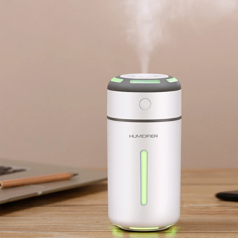 

Mini Portable Humidifier Diffuser Usb Ultrasonic Electric Air Humidifier Cool Mist 230ml Colourful Led Night Lamp