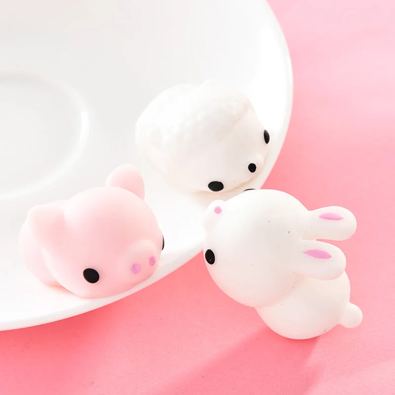 Мини мягкое милое кошачье салфетки антистрессовый мяч сжимайте Mochi RIST Abreact мягкая