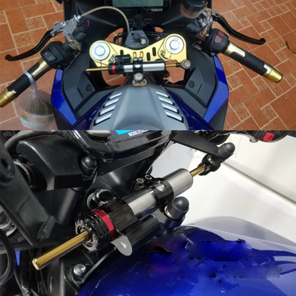 

CNC Universal Motorcycle Stabilizer Steering Damper Mounting Bracket Support Kit For YAMAHA MT07 FZ-07 FJ09 MT09 FZ09 FZ1 FZ16 r