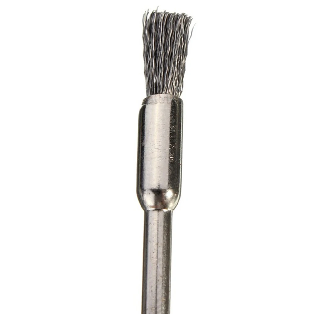 

10 Pcs Wheel Wire Pen Brush Steel Cup Brush Rotary Tool Dremel Polishing Set Accessories Kit For Cleaning Grinding Polished