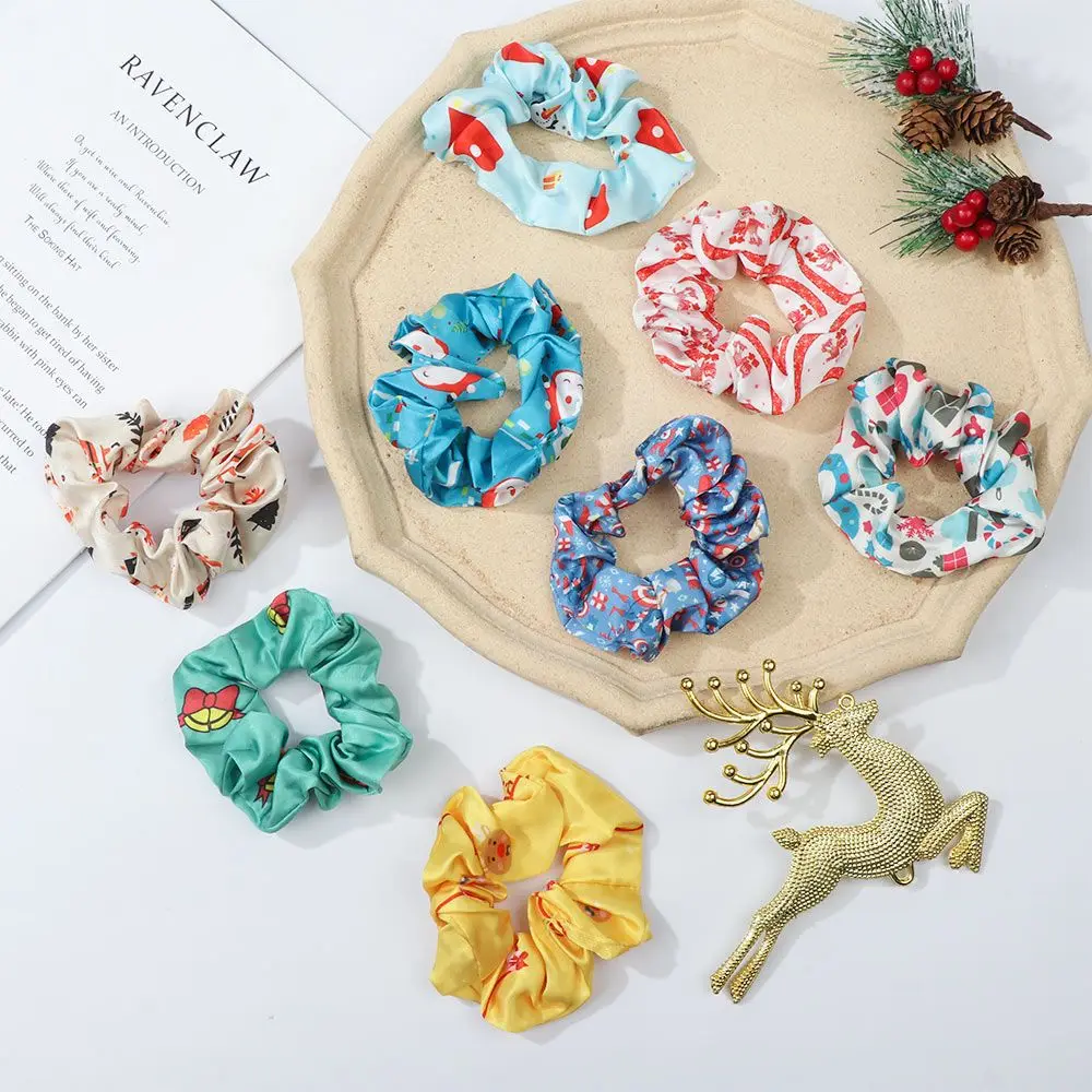 

Модные женские блестящие резинки для волос, резинки для хвоста, рождественские резинки для волос, эластичные резинки для волос