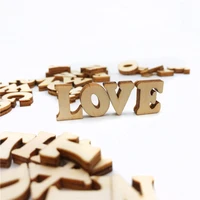 100pcs diy wood english letter decoration accessories wood craft american craft cardstock cute buttons wooden birthday gift