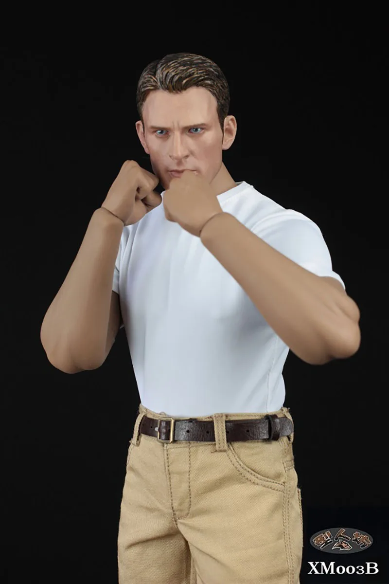 

XM03 1/6 Male Tight T-shirt Pants Suit Soldier Clothes Model Fit 12'' Action Figure Muscle Body