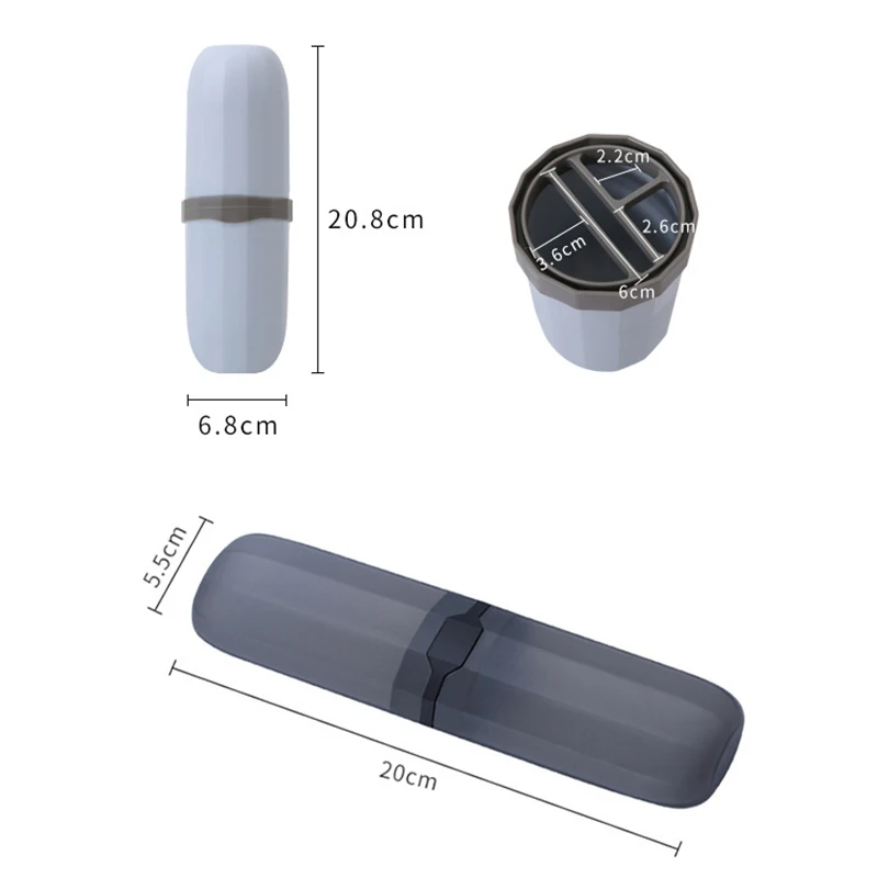 Портативный дорожный контейнер для зубной щетки держатель пасты принадлежности