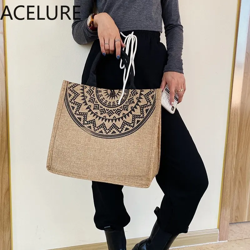 

ACELURE Solid Color Large Handbags Shopping Bag High Capacity Casual Totes Female 2021 Fashion Shoulder Messenger Bags for Women