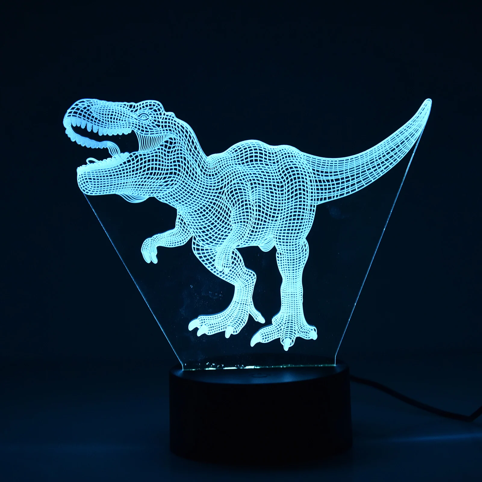 Светильник в виде динозавра настольная Регулируемая лампа 3D T Rex с дистанционным