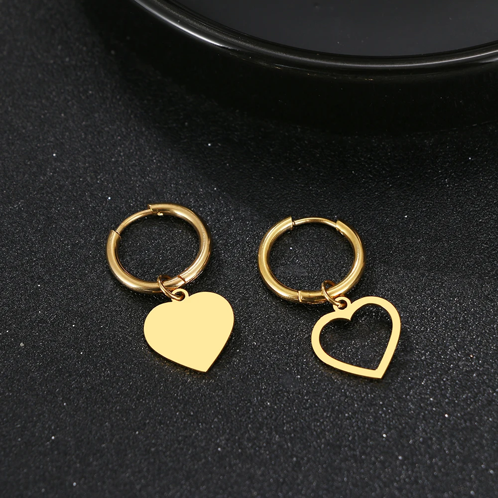 

Серьги из нержавеющей стали, корейские подвески в стиле K-POP для любимых, Простые Модные очаровательные серьги золотого цвета для женщин, юве...