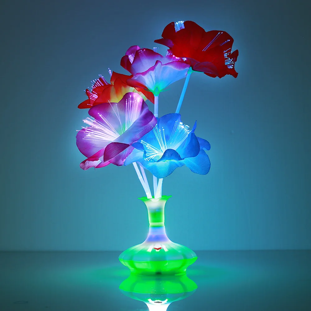 Лампа из оптического волокна светодиодная лампа оптоволокна цветочное