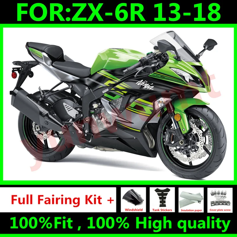 Новый ABS весь обтекатели комплект подходит для kawasaki Ninja ZX6R 636 2013 2014 2015 2016 13 14 15 16 17 18