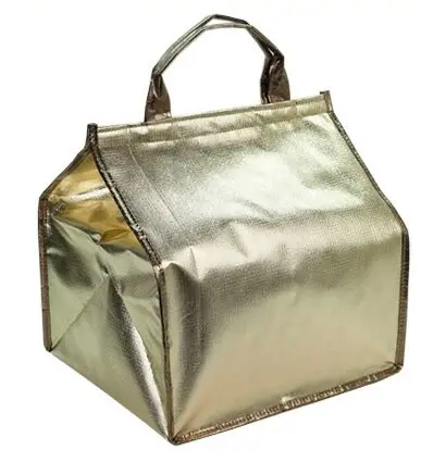 gold 16 inch " 8" 1" 12" 1" Торт Пицца охладитель сумки Ланч-бокс для пикника изолированные крутые сумки ледяной пакет термо портативный изоляционные сумки - Цвет: gold 16 inch