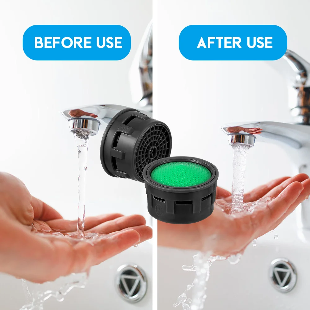 

20PCS TOPBATHY Fittings Aerator 21mm Sink Aerator Water Saving Flow Restrictor Bathroom Kitchen Replacement