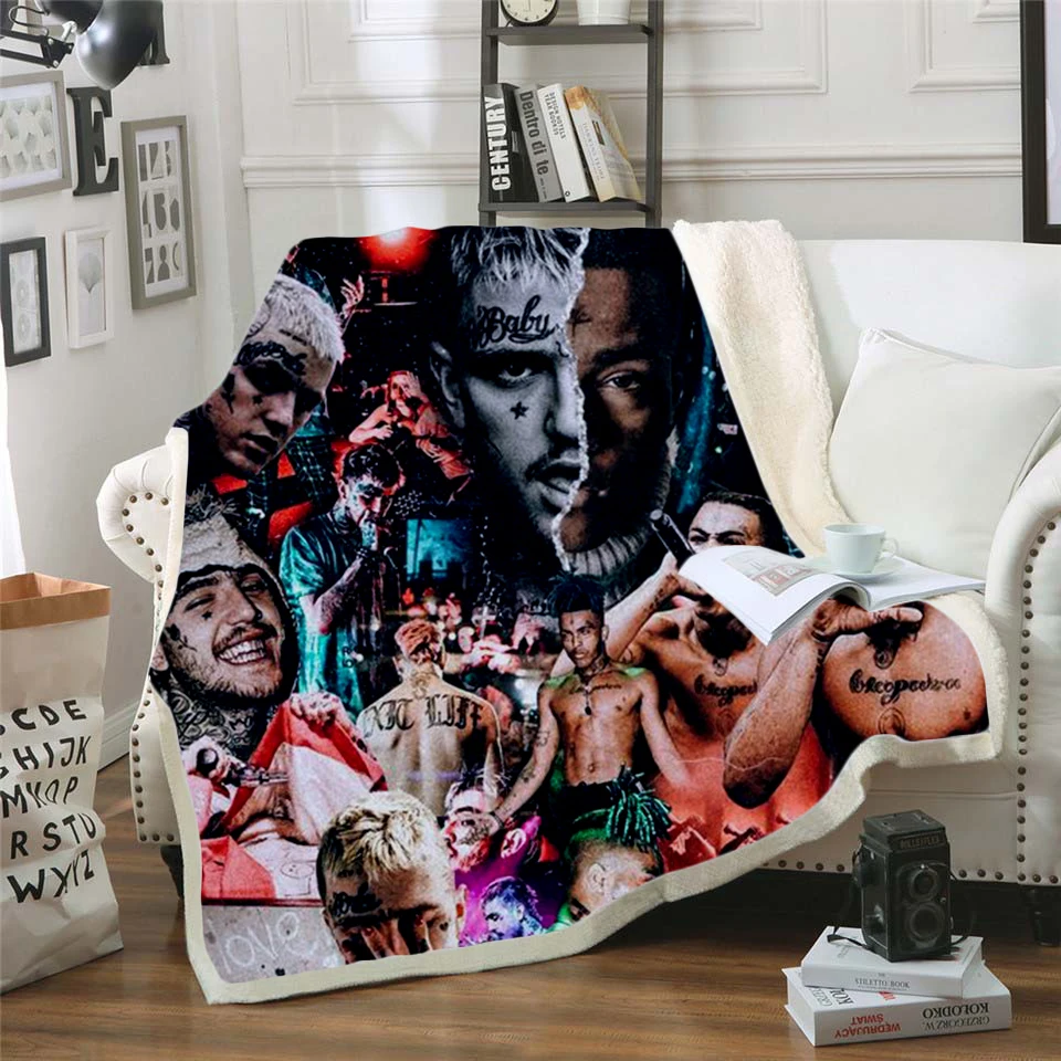 Флисовое одеяло с различными рисунками персонажей 3D для взрослых/детей Прямая