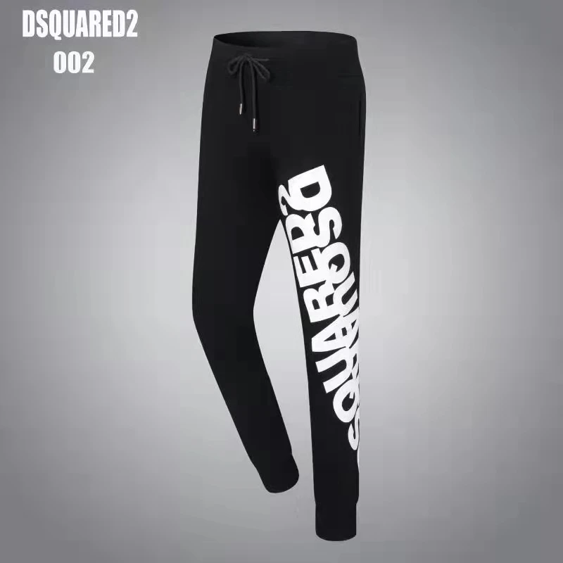 

Новинка 2021, мужские модные брендовые повседневные брюки Dsquared2, спортивные брюки из высококачественного хлопка 002