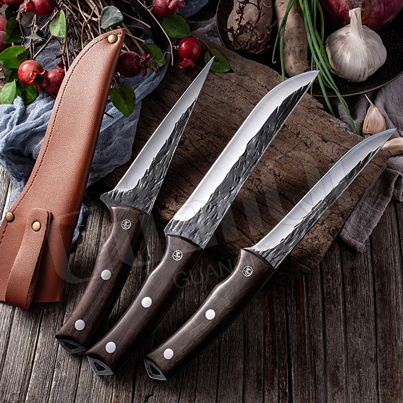 Кухонный нож ручной работы из нержавеющей стали 5Cr15Mov | Дом и сад