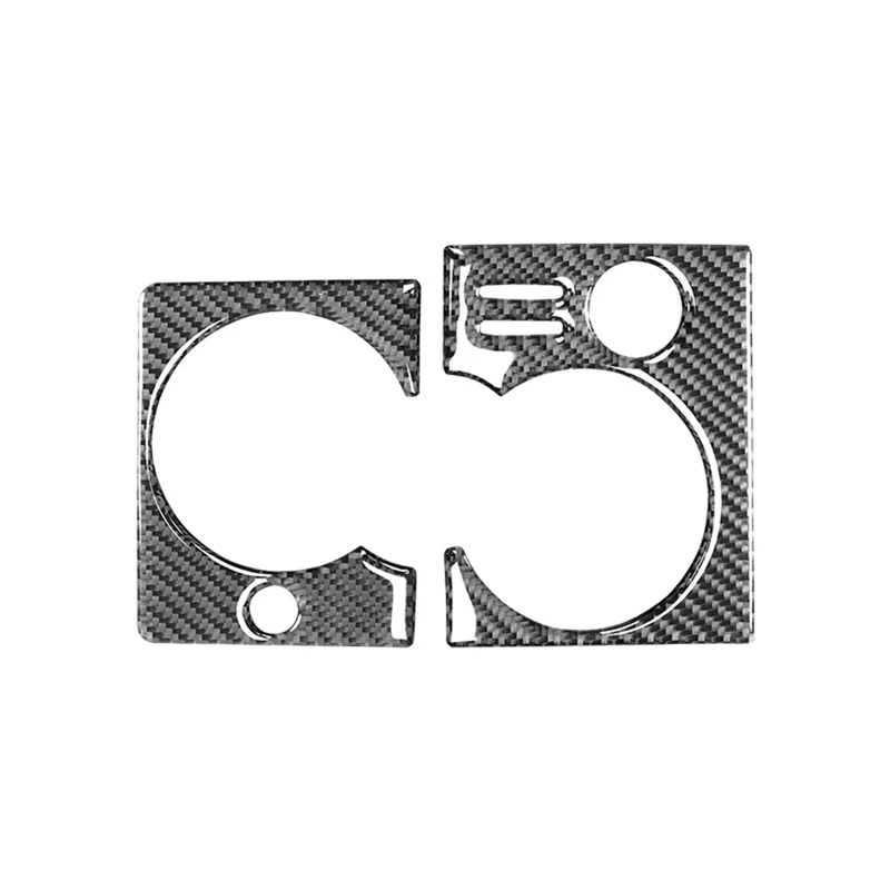 

Center Console Water Cup Frame Cover Trim Interior Accessories Carbon Fiber for Land Rover Discovery 2015-2019