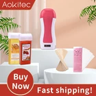 Эпилятор Aokitec, депиляционный нагреватель парафинового воска, машинки для удаления волос * 1 + воск * 2 + Депиляционная бумага * 100 + дерево * 10