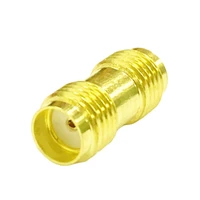 1pc sma female jack to female rf coax adapter convertor coupler straight goldplated new wholesale for wifi antenna