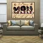 Черные девушки и бабочки, можно сделать ошибки, настенное искусство, холст, живопись, печать, Настенная картина для домашнего декора комнаты (без рамки)