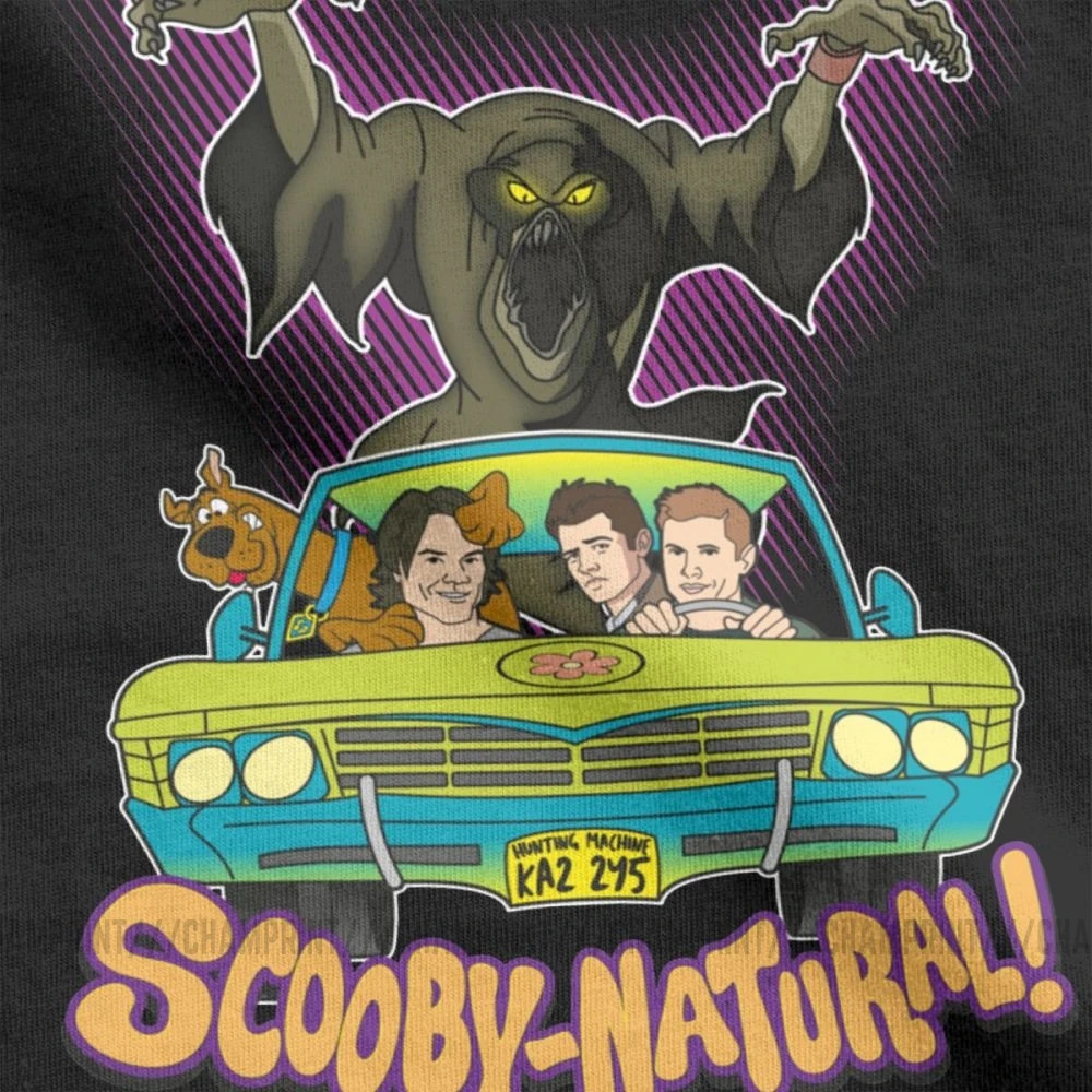 Сверхъестественная футболка Spn Brothers Man ScoobyNatural Baby V2, футболка, новинка, вырез лодочкой, одежда с короткими рукавами, хлопковые футболки