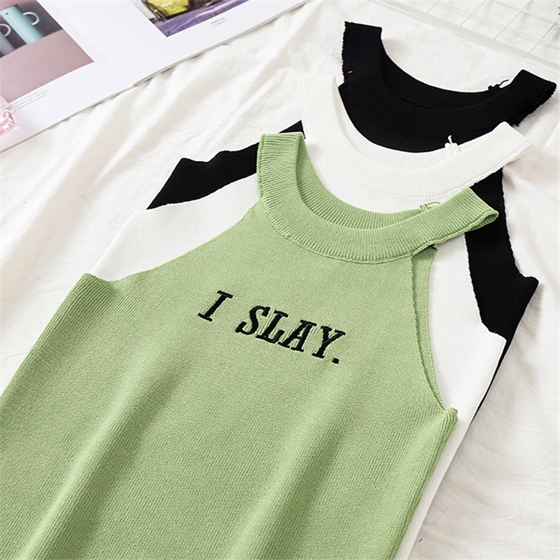 Летняя женская Трикотажная майка GLAUKE с открытыми плечами облегающие Женские