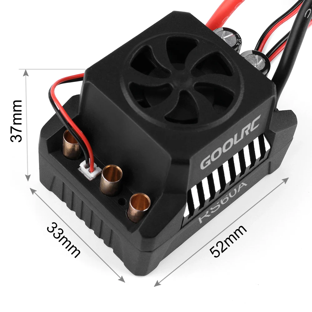 GoolRC 3660 3800KV бесщеточный двигатель с радиатором 60A брызгозащищенный электронный