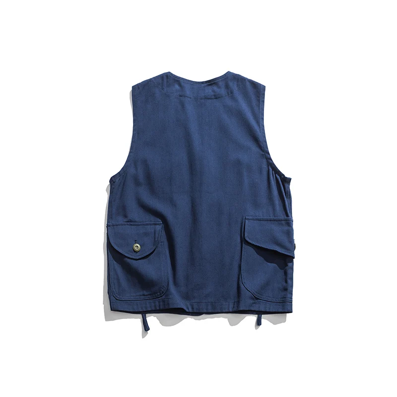 Жилет мужской повседневный с карманами модная уличная одежда разгрузочная