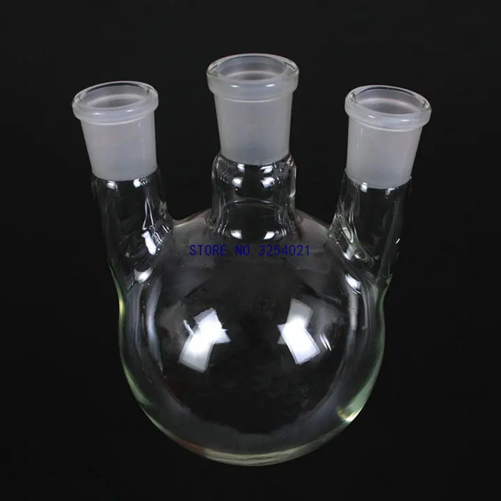 Колба стеклянная с круглым дном и 3 отверстиями 25 мл |