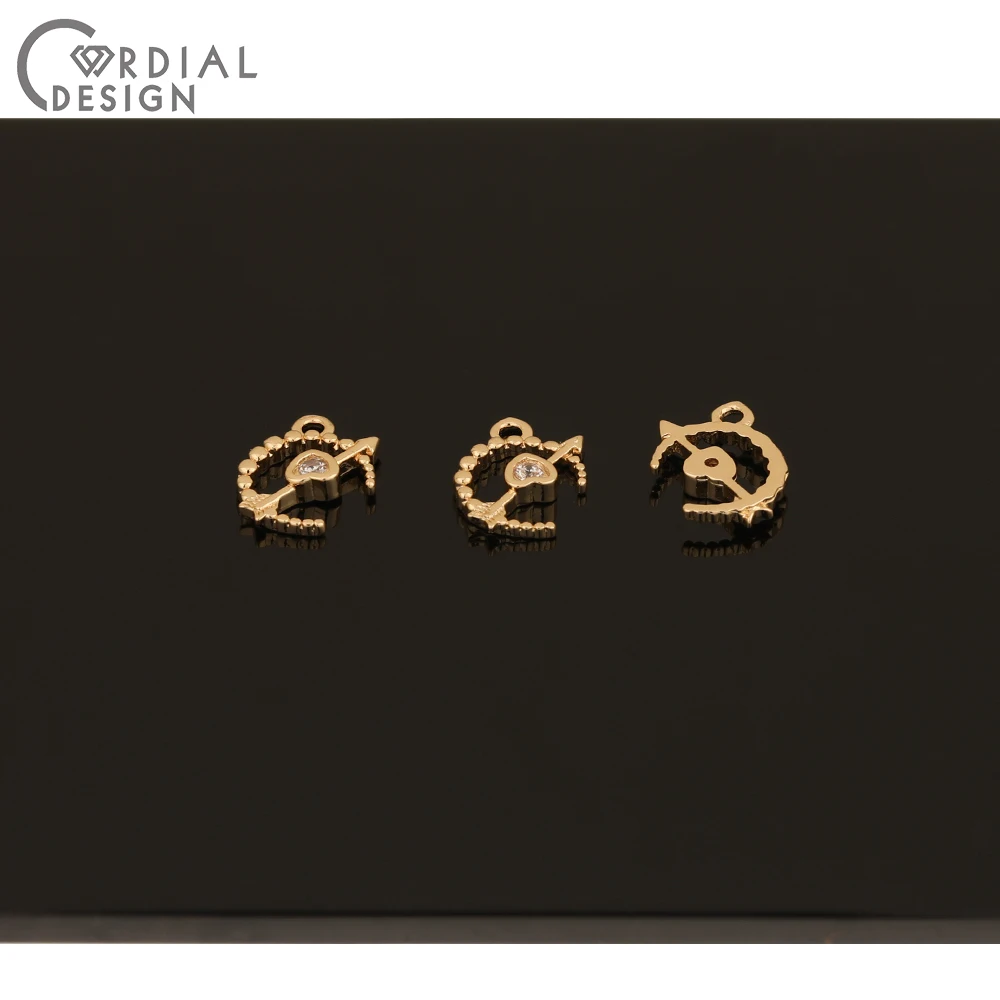 

Cordial Design 100Pcs 9*12MM Earrings Accessories/DIY Pendant/Earring Making/Jewelry Findings & Components/Hand Made/CZ Charms