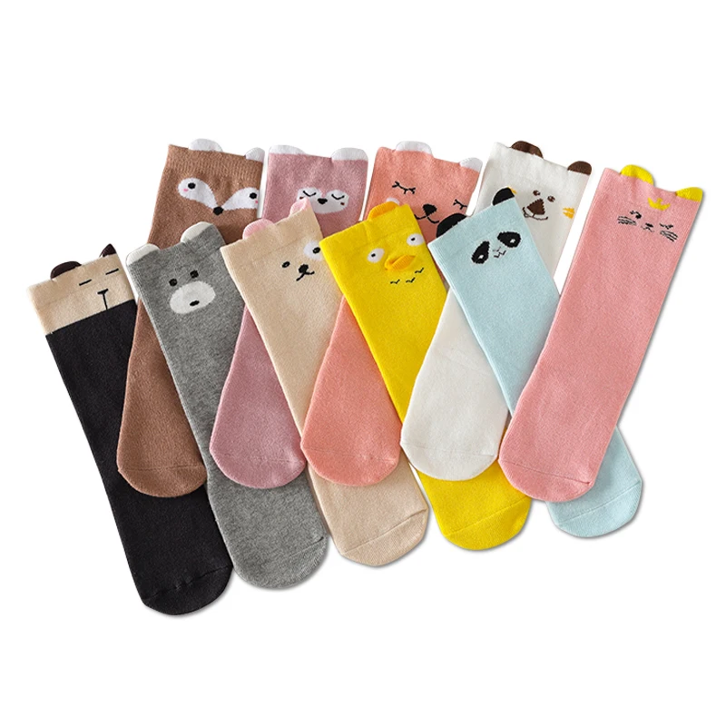 Длинные хлопковые носки для девочек гольфы малышей детские принцессы в стиле