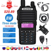 high 8w baofeng uv 82 walkie talkie uv 82 hunting portable cb ham radio 10km dual band vhf uhf transceiver uv82 two way radio