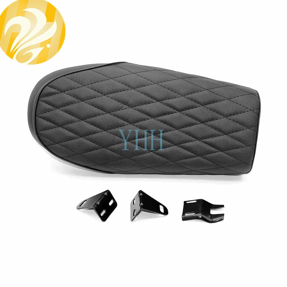 Водонепроницаемый Cafe Racer сиденье клетчатый ромба мотоциклетные сиденья|Чехлы на